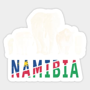 Africa's Big Five Namibia Pride Wildlife Sticker